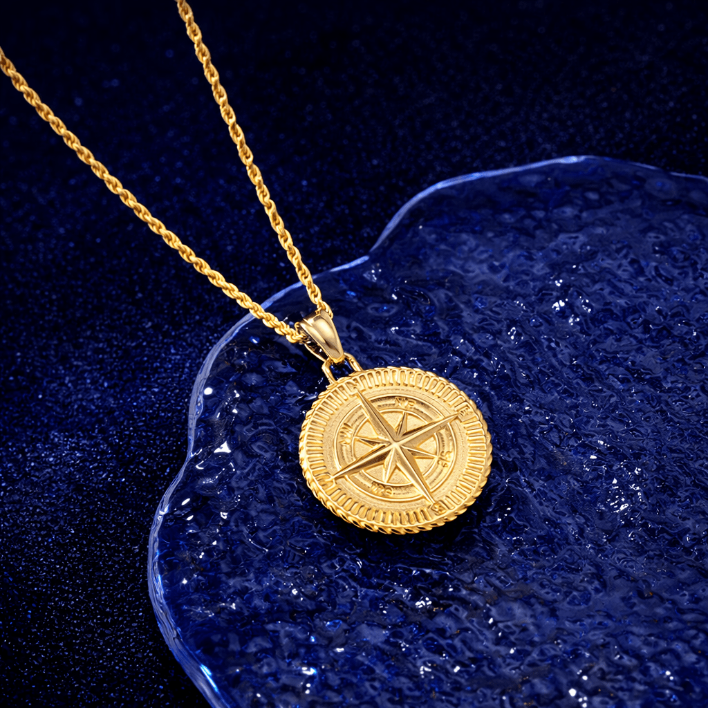 collier chaine pendentif homme or plaqué or acier argent créator bijouterie orléans