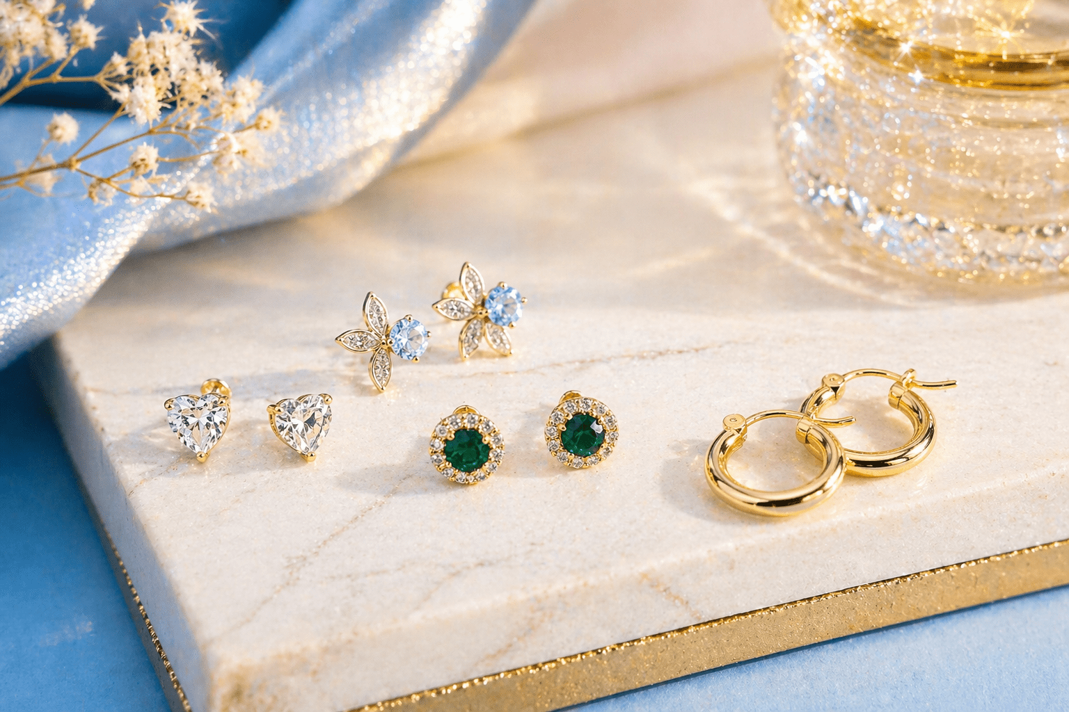 boucles d'oreilles femme or 9 carat créator bijouterie orléans