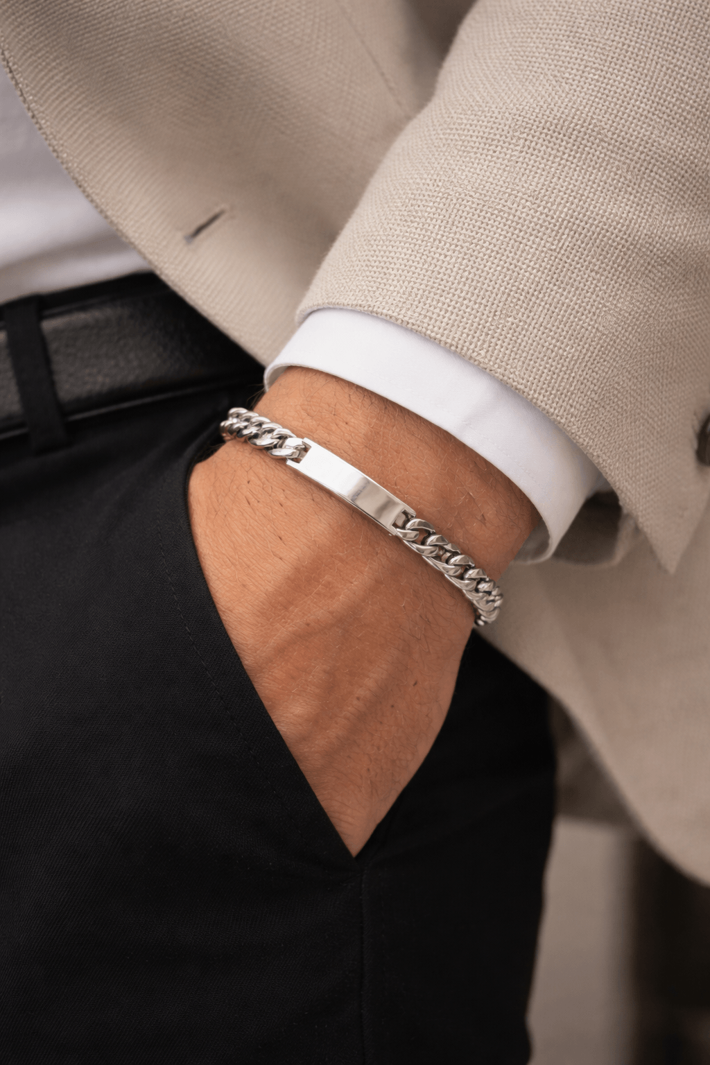 bracelet gourmette homme identité créator bijouterie orléans