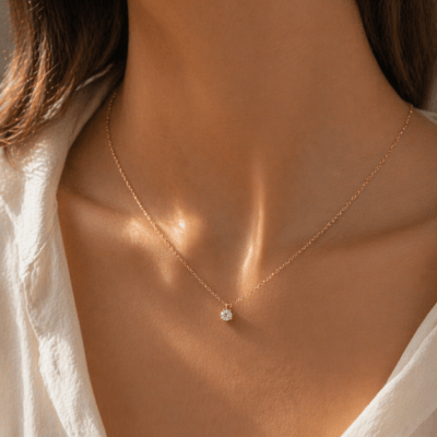Collier femme or 9 carat créator bijouterie orléans